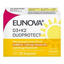 Eunova Duoprotect D3 + K2 4000 I.E. / 80 µg Kapseln  30 St