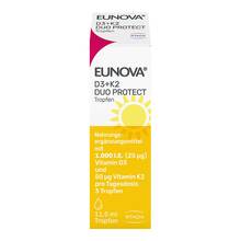 Abbildung: Eunova Duoprotect D3 + K2 1000 I.E. / 50 µg Tropfen 11.5 ml, Tropfen PZN 14133578 