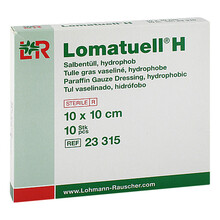 Lomatuell H Salbent&uuml;ll 10x10 cm steril 10 St