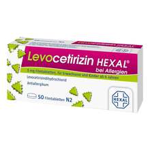 Levocetirizin Hexal bei Allergien 5 mg Filmtabletten  50 St