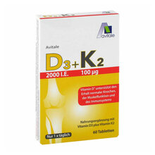 Vitamin D3 + K2 2000 I.E. Tabletten 60 St