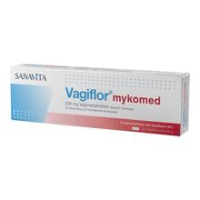 Abbildung: Vagiflor® mykomed 200 mg Vaginaltabletten 3 St, Vaginaltabletten PZN 15579773 