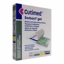 Cutimed Sorbact Gel Kompressen 7,5x7,5 cm 10 St