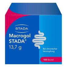 Abbildung: Macrogol STADA® 100 St, Pulver zur Herstellung einer Lösung zum Einnehmen PZN 15616592 