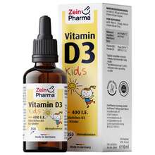 Abbildung: Vitamin D3 Tropfen 400 I.E. 10 ml, Tropfen zum Einnehmen PZN 16702945 