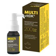 Abbildung: MultivitDK Lösung Vitamin D3 + K2 10 ml, Pumplösung PZN 16744211 