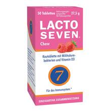 Abbildung: Lacto Seven Chew laktose-, gluten-, zuckerfreie Kautabletten 50 St, Kautabletten PZN 17209017 