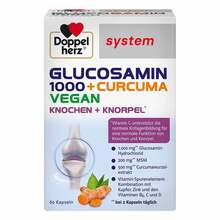 Abbildung: Doppelherz Glucosamin 1000 + Curcuma vegan syst.Kapseln  60 St, Kapseln PZN 17250505 