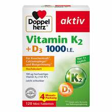 Doppelherz Vitamin K2 + D3 1000 I.E. Tabletten 120 St