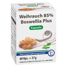 Abbildung: Weihrauch 85% Boswellia Plus Kapseln 60 St, Kapseln PZN 17997598 
