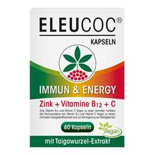 Abbildung: Eleucoc Immun & Energy Kapseln 60 St, Kapseln PZN 18037498 