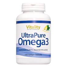 Abbildung: Ultrapure Omega-3 1000 mg mit 400 mg EPA + 300 mg DHA 120 St, Weichkapseln PZN 18053468 