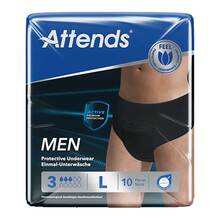 Attends Men Protective Underwear 3 L 10 St