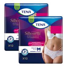 Tena Silhouette Plus M white Inkontinenz Pants 2x12 St