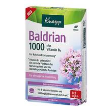 Abbildung: Kneipp Baldrian 1000 mg plus Vitamin B1 Tabletten 30 St, Tabletten PZN 18740039 