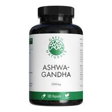 Abbildung: Green Naturals Ashwagandha 2500mg hochdosiert vegane Kapseln Kapseln, 180 St PZN 18905440