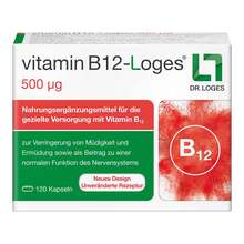 Vitamin B12-Loges 500 µg Kapseln 120 St