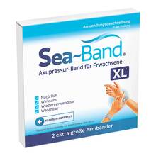 Abbildung: Sea-Band Akupressurband für Erwachsene XL grau 2 St PZN 19337127 