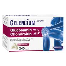 Gelencium Glucosamin Chondroitin hochdosiert mit Vitamin C Kapseln 240 St