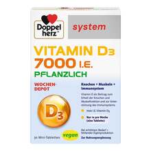 Doppelherz Vitamin D3 7000 I.E. pflanzlich sys.TAB 30 St