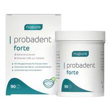 Nupure probadent forte 3 Bakterien Kulturen 5 Mrd. KBE Lutschtabletten 90 St