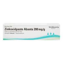 Abbildung: Zinkoxidpaste Abanta 200 mg / g Paste zur Anwendung auf der Haut  50 g, Paste PZN 19641693 
