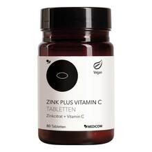 Abbildung: Zink Plus Vitamin C Tabletten 80 St, Tabletten PZN 19711181 