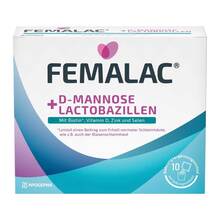 Femalac D-Mannose + Lactobazillen Pulver zur H.e.L.z.E. 10 St