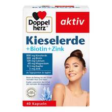 Abbildung: Doppelherz Kieselerde + Biotin + Zink Kapseln 40 St, Kapseln PZN 20038832 