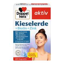 Abbildung: Doppelherz Kieselerde + Biotin + Zink Kapseln 60 St, Kapseln PZN 20038849 