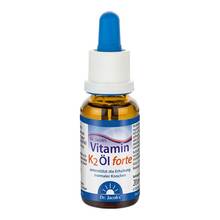 Abbildung: Vitamin K2 Öl forte 200µg all-trans MK7 Dr. Jacobs 20 ml, Flüssigkeit zum Einnehmen PZN 20080975 