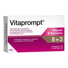 Abbildung: Vitaprompt Vitamin B-Komplex 8 + 3 Kapseln 60 St, Kapseln PZN 20099986 
