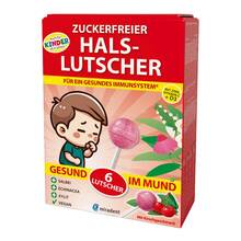 Abbildung: Miradent Halslutscher Kirsche zuckerfrei 6 St PZN 20410504 