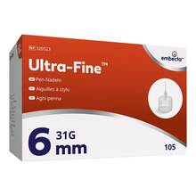 Abbildung: Ultra-Fine Pen-Nadeln 6 mm 105 St, Kanüle PZN 20540000 