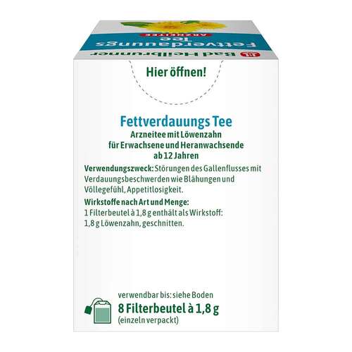 Bad Heilbrunner Tee Fettverdauung Filterbeutel - 2