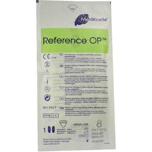 Handschuhe OP Latex Gr&ouml;&szlig;e 8 ste - 1