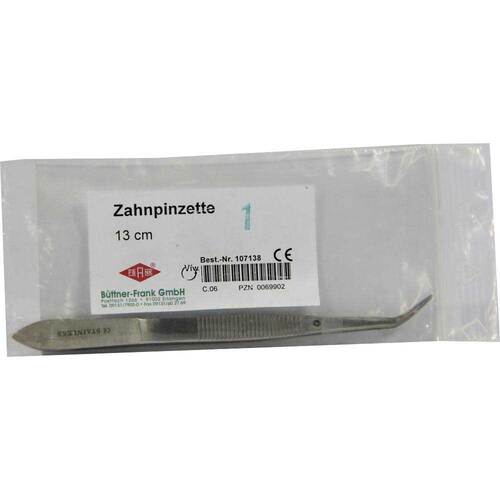 Pinzette Zahn gebogen 107138 - 1