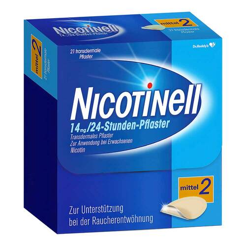 NICOTINELL 14 mg / 24-Stunden- Nikotinpflaster, Pflasterst&auml;rke Mittel (2) - 1