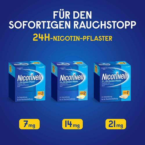NICOTINELL 14 mg / 24-Stunden- Nikotinpflaster, Pflasterst&auml;rke Mittel (2) - 3