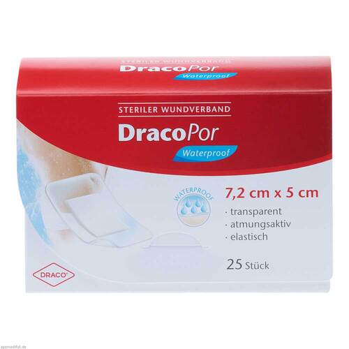 DracoPor waterproof Wundverband 5x7,2 cm steril - 1