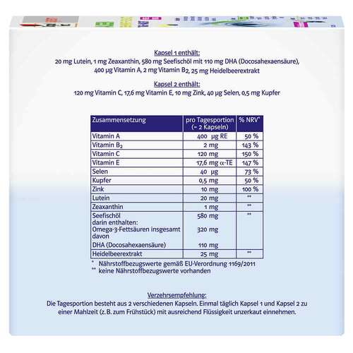 Doppelherz system Augen Sehkraft+Schutz Kapseln - 3