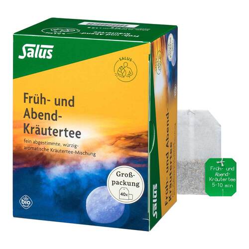 Fr&uuml;h- und Abend-Kr&auml;utertee bio Salus Filterbeutel - 1
