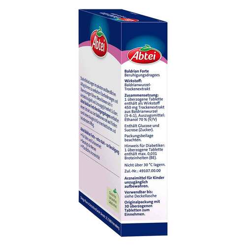 Abtei Baldrian forte &uuml;berzogene Tabletten - 3