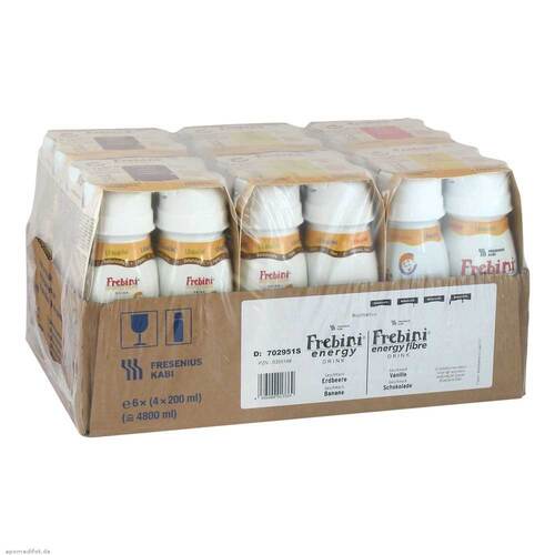 Frebini Energy Drink Mischkarton mit und ohne Ballaststoffen Trinkflaschen - 1