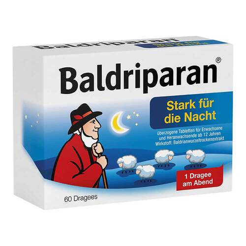 Baldriparan Stark f&uuml;r die Nacht &uuml;berzogene Tabletten - 1