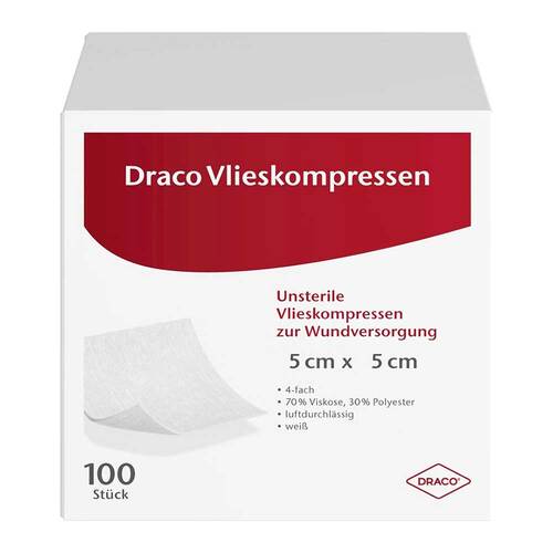 Vliesstoff-Kompressen 5x5 cm unsteril - 1