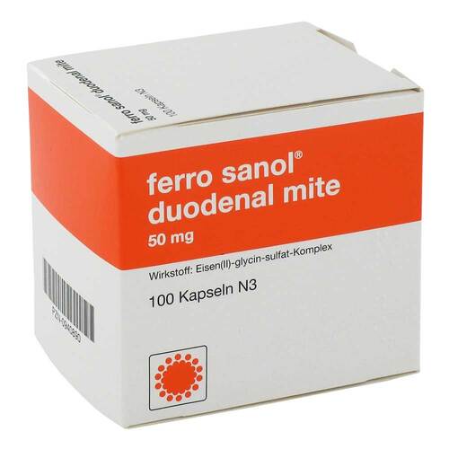 Ferro Sanol duo mite 50mg Hartkapseln mit magensaftresistent &uuml;berzogene Pellets - 1