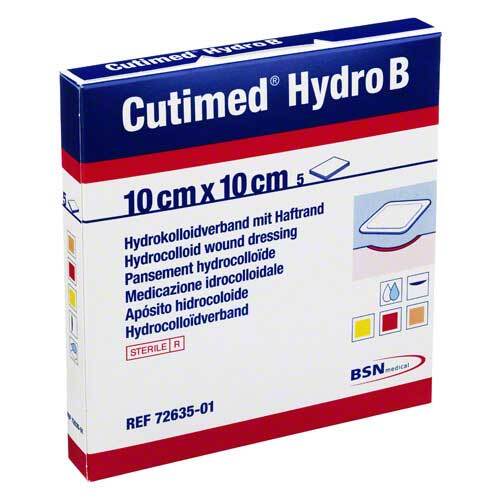 Cutimed Hydro B Hydrok.Ver.10x10cm mit Haftrand - 1