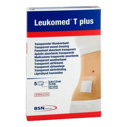 Leukomed transp. plus sterile Pflaster 5x7,2 cm - 1