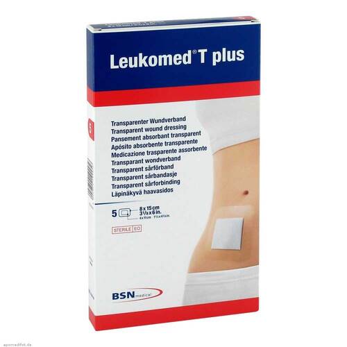 Leukomed transp. plus sterile Pflaster 8x15 cm - 1